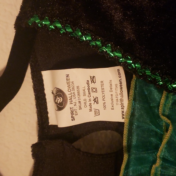 Spirit Green and Black Kids Halloween Costume - Picture 3 of 4